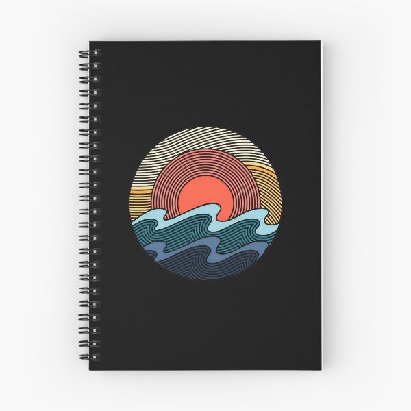 Item preview, Retro Sunset Waves Circle Design designed and sold by hottlekxsvayq.