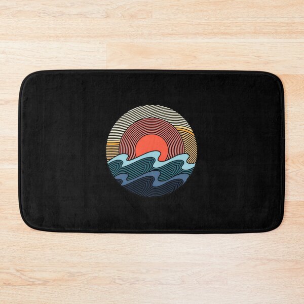 Item preview, Retro Sunset Waves Circle Design designed and sold by hottlekxsvayq.