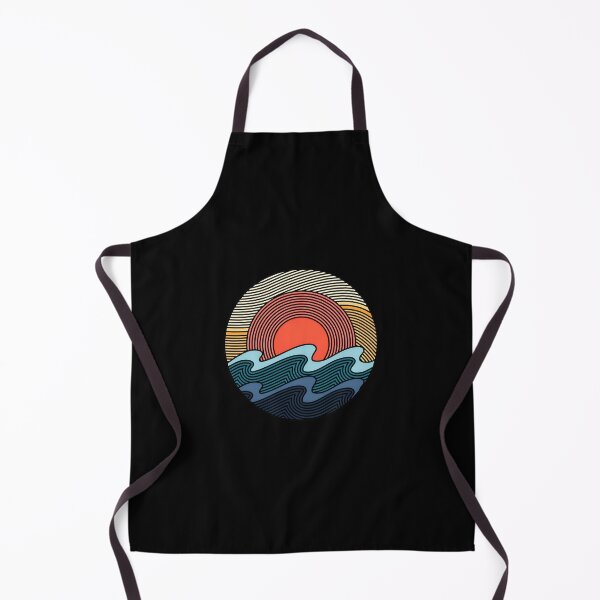 Item preview, Retro Sunset Waves Circle Design designed and sold by hottlekxsvayq.