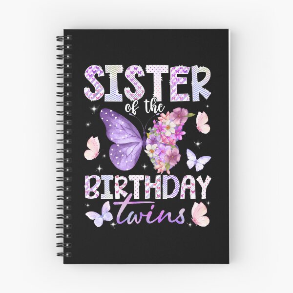 Item preview, Sister Of The Birthday Twins Cute Butterfly Birthday Girl designed and sold by Trippy-Toad.