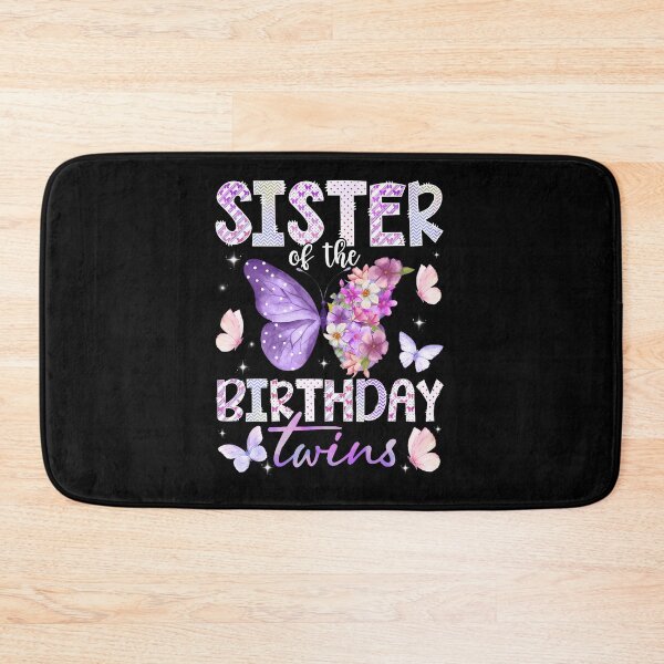 Item preview, Sister Of The Birthday Twins Cute Butterfly Birthday Girl designed and sold by Trippy-Toad.
