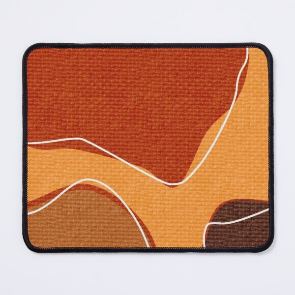 Item preview, Terracotta Abstract Organic Shapes Pattern — Warm Earth Tone Canvas Texture Art designed and sold by LYAN-STORE.