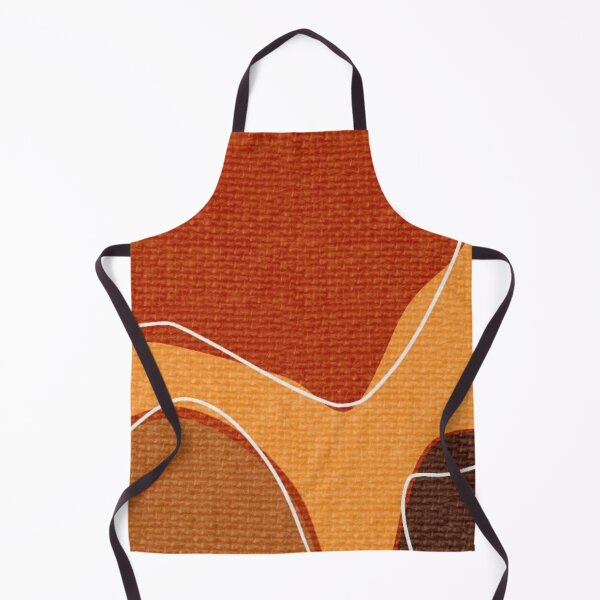 Item preview, Terracotta Abstract Organic Shapes Pattern — Warm Earth Tone Canvas Texture Art designed and sold by LYAN-STORE.