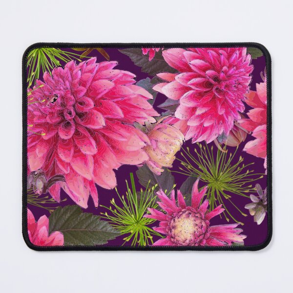 Item preview, Dahlias and Papyrus on Magenta 40003f designed and sold by Art in My Loft.