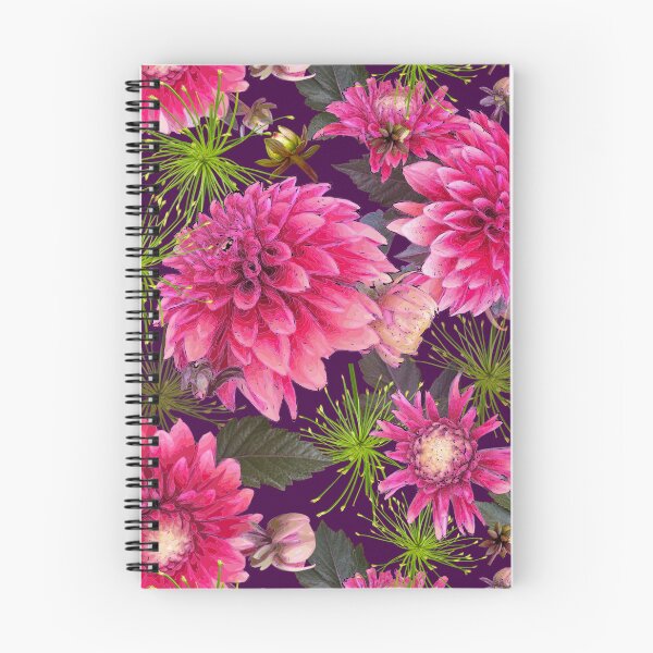Item preview, Dahlias and Papyrus on Magenta 40003f designed and sold by Art in My Loft.