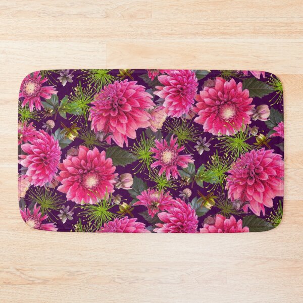 Item preview, Dahlias and Papyrus on Magenta 40003f designed and sold by Art in My Loft.