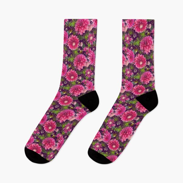 Item preview, Dahlias and Papyrus on Magenta 40003f designed and sold by Art in My Loft.