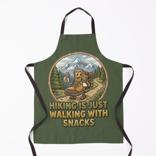 Item preview, Hiking Is Just Walking With Snacks designed and sold by hutofdesigns.