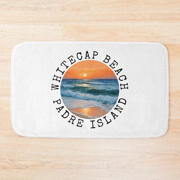 Item preview, Whitecap Beach - Padre Island (with Black Lettering) designed and sold by VelvetRoom.
