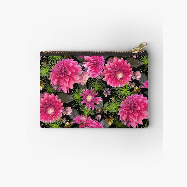 Item preview, Dahlias and Papyrus on Black designed and sold by Art in My Loft.