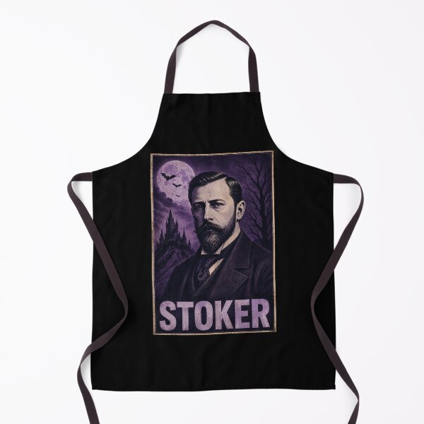 Item preview, Stoker Hope Poster - Dark Purple Gothic Bram Stoker Portrait, Dracula Author Art designed and sold by ValentinaHramov.