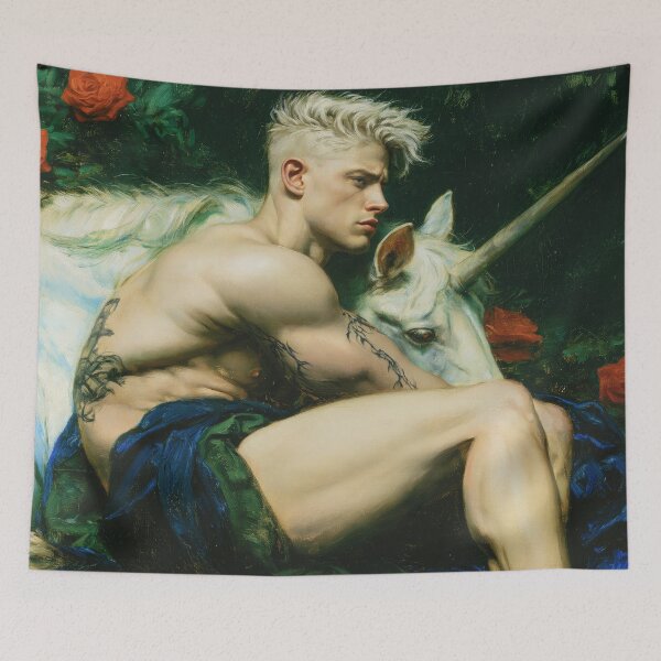 Item preview, A Boy and His Unicorn designed and sold by JaimeLikes.