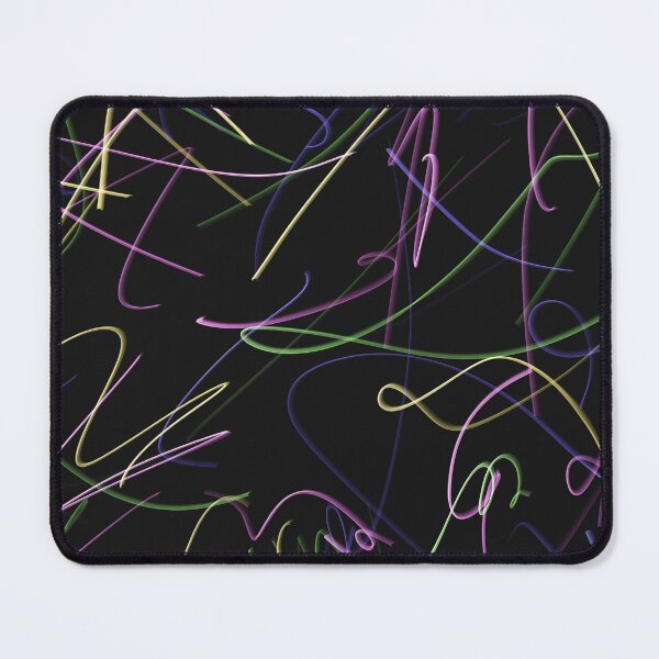 Item preview, Vibrant Neon Scratches & Abstract Glowing Lines on Black designed and sold by IriArt-Designs.