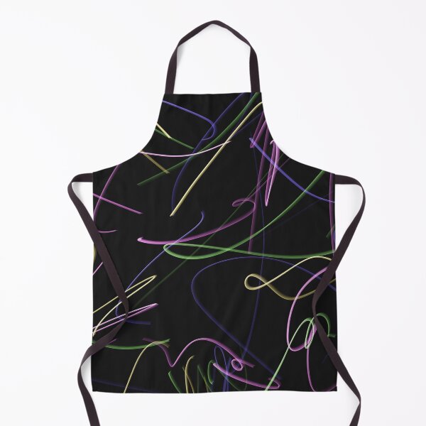 Item preview, Vibrant Neon Scratches & Abstract Glowing Lines on Black designed and sold by IriArt-Designs.