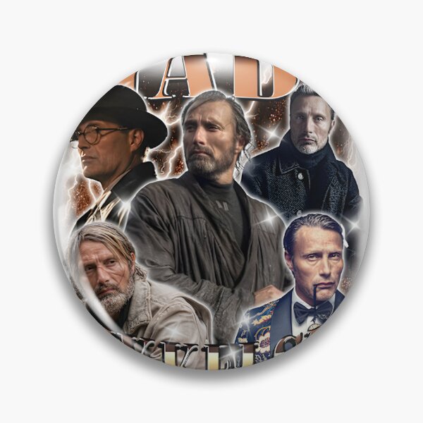 Item preview, Mads Mikkelsen Retro Tribute Art | Best Gift designed and sold by Inari  Nofox.