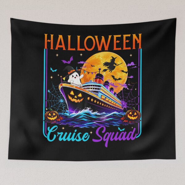 Item preview, Halloween Cruise Squad Boo Ghosts Witch Horror Cruise Ship designed and sold by Trippy-Toad.