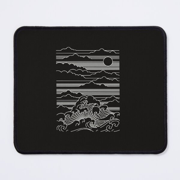 Item preview, Minimalist Ocean Waves and Sky Line Art designed and sold by mcconnlllobato.