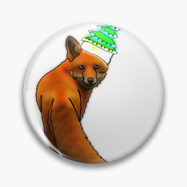 Item preview, Hazel the Fox in a tree hat - animalzinhats  designed and sold by Ashley’sAnimalz.