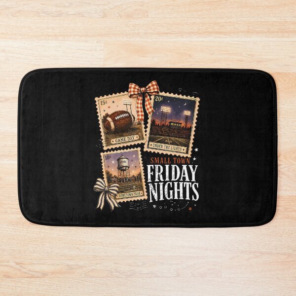 Item preview, Small Town Friday Nights Trendy Fall Football Game Day Stamp designed and sold by Trippy-Toad.
