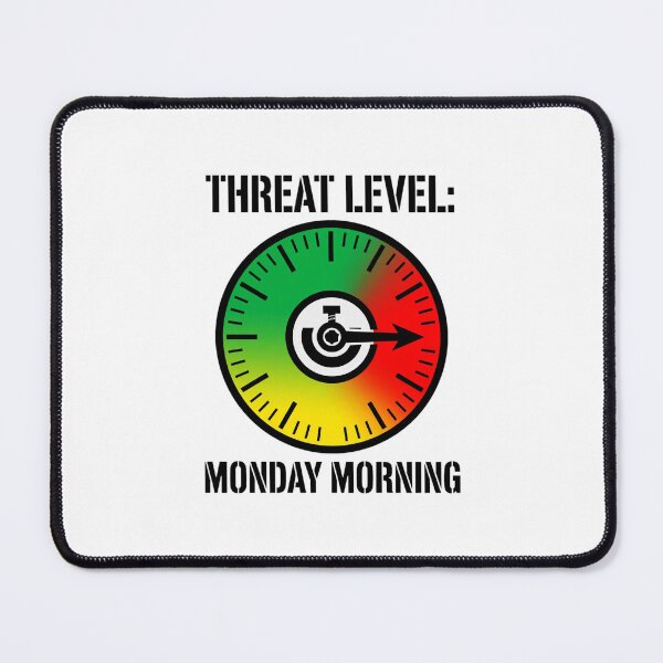 Item preview, Office Humor - Threat Level designed and sold by GeeklyShirts.