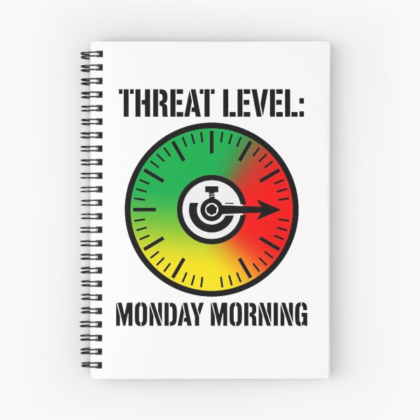 Item preview, Office Humor - Threat Level designed and sold by GeeklyShirts.