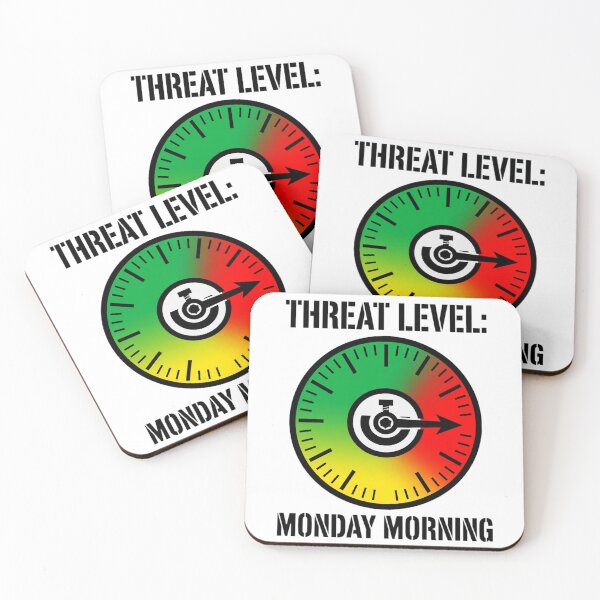 Item preview, Office Humor - Threat Level designed and sold by GeeklyShirts.