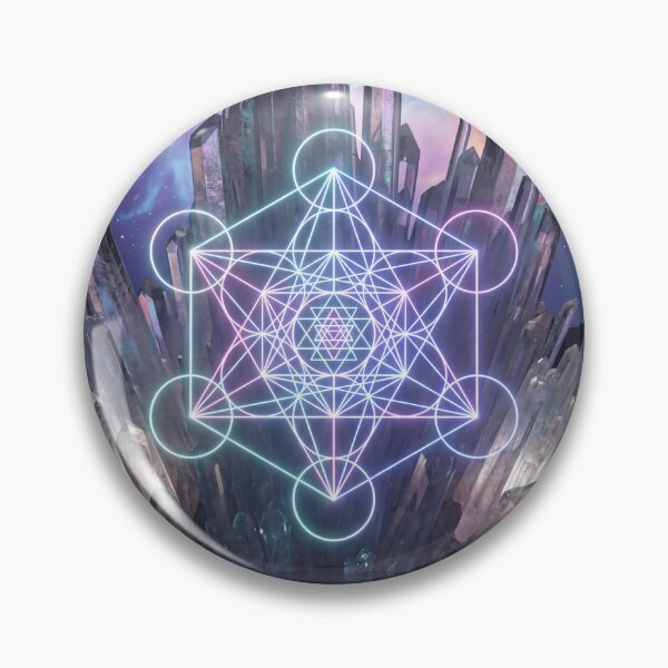 Item preview, Glowing Metatron's Cube Cosmic Crystal Landscape | Monkeybusiness designed and sold by monkeybusiness.pt.