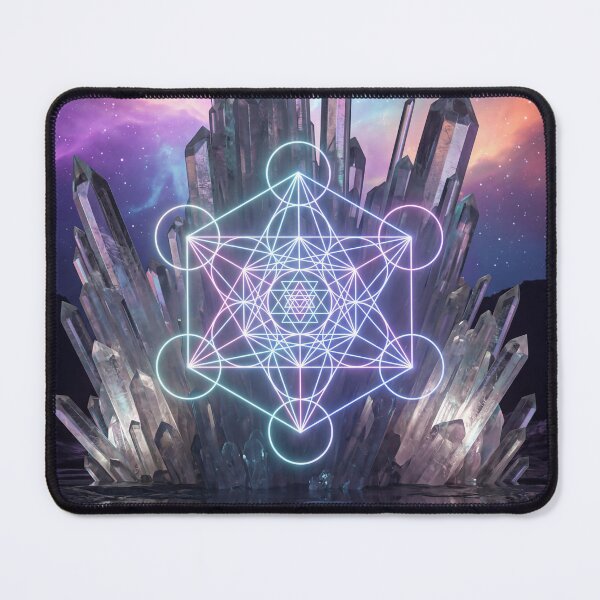 Item preview, Glowing Metatron's Cube Cosmic Crystal Landscape | Monkeybusiness designed and sold by monkeybusiness.pt.