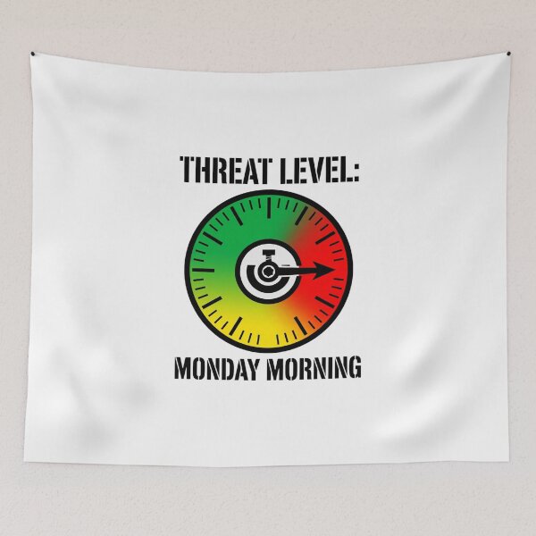 Item preview, Office Humor - Threat Level designed and sold by GeeklyShirts.