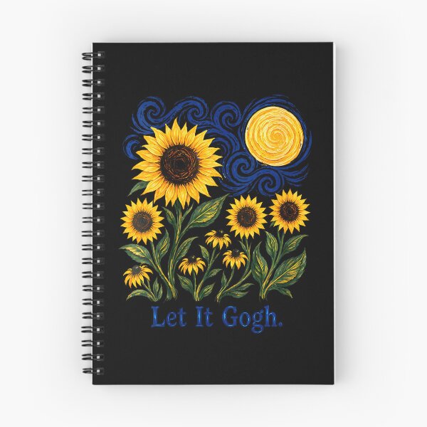 Item preview, Women'S Let It Gogh Funny Artist Van Gogh Sunflowers Starry Night V-Neck designed and sold by Trippy-Toad.