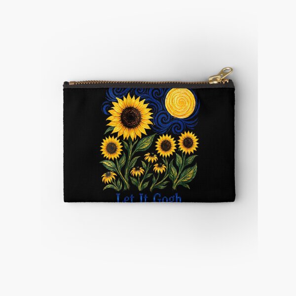 Item preview, Women'S Let It Gogh Funny Artist Van Gogh Sunflowers Starry Night V-Neck designed and sold by Trippy-Toad.
