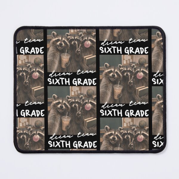 Item preview, 6Th Sixth Grade Dream Team Back To School Raccoon Teacher designed and sold by Trippy-Toad.