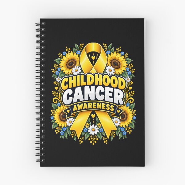 Item preview, Pediatric Cancer Awareness Yellow Ribbon Floral Wreath Support Design designed and sold by Trendably.
