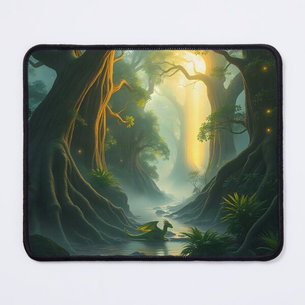 Item preview, Baby Forest Dragon Rests Near the River at Sunrise designed and sold by Fanta-sticky.