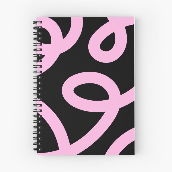 Item preview, Pink Abstract Swirl Pattern Black designed and sold by jianina-alondra.