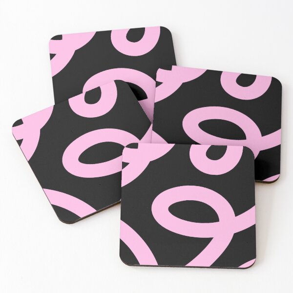 Item preview, Pink Abstract Swirl Pattern Black designed and sold by jianina-alondra.