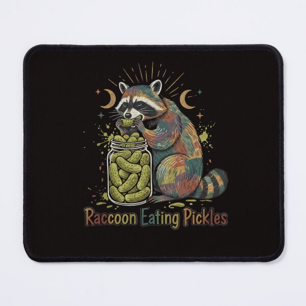 Item preview, RACCOON EATING PICKLES designed and sold by SkrabinhoArt.