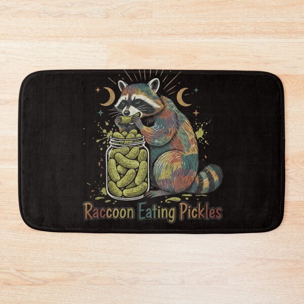 Item preview, RACCOON EATING PICKLES designed and sold by SkrabinhoArt.