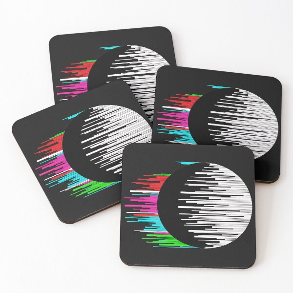 Item preview, Abstract Geometric Glitch Circle Design designed and sold by YarningsandYear.