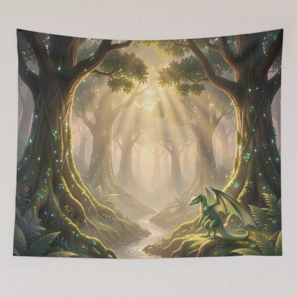 Item preview, The Young Dragon of the Forest designed and sold by Fanta-sticky.