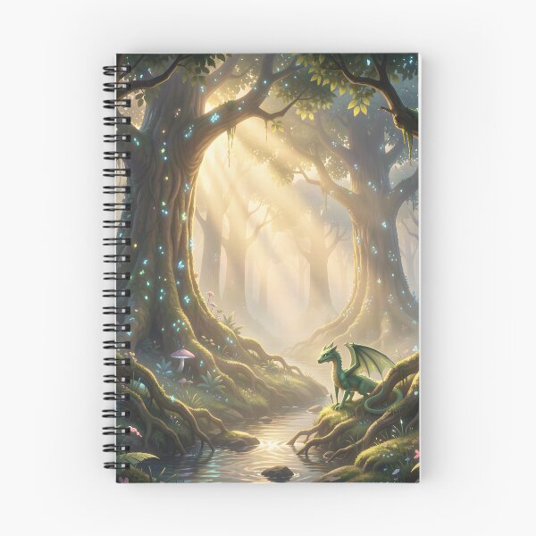 Item preview, A Baby Green Dragon Emerges From the Shadows of the Forest designed and sold by Fanta-sticky.
