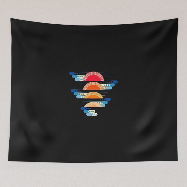 Item preview, Abstract Sunrays Wave Geometric Design designed and sold by ruddenlrpruit.