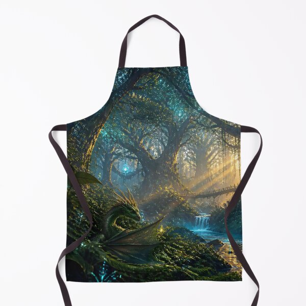 Item preview, A Green Dragon Relaxes in the Shadows of the Forest designed and sold by Fanta-sticky.