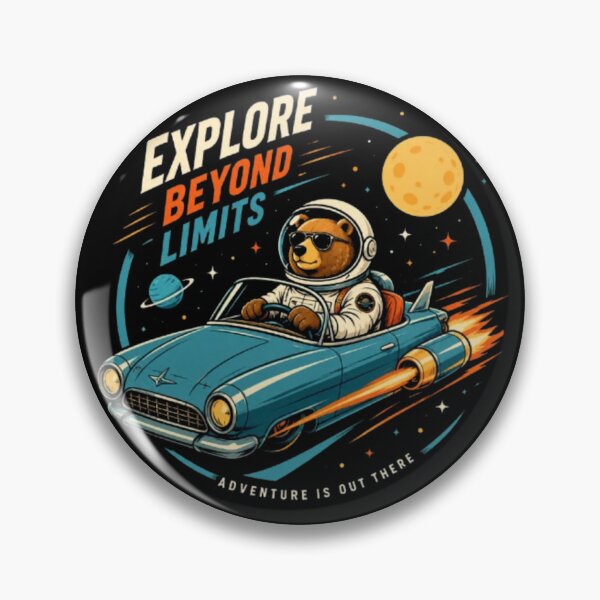 Item preview, Explore Beyond Limits – Astronaut Bear Rocket Car Illustration designed and sold by Dogandesighn.