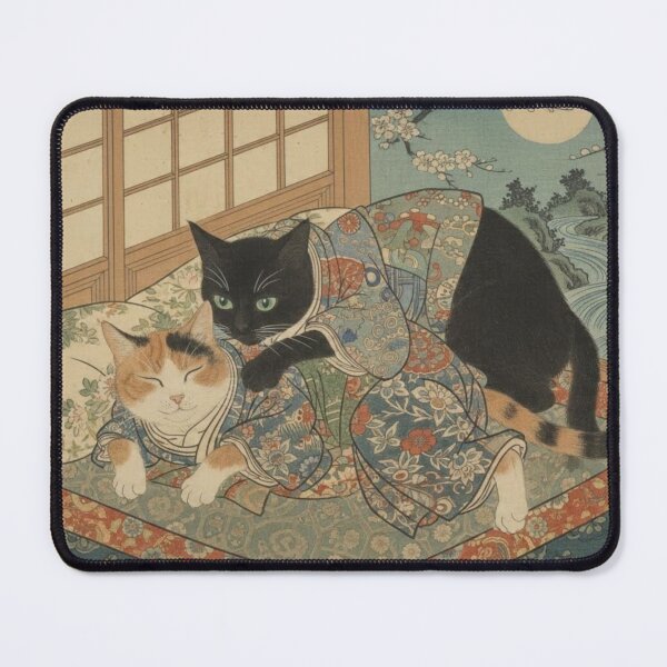 Item preview, Cat Shunga Japanese Style #5 designed and sold by NickWhittleArt.