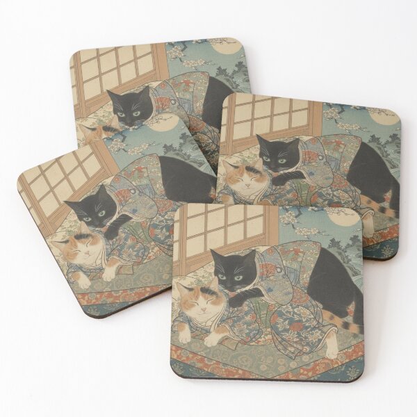 Item preview, Cat Shunga Japanese Style #5 designed and sold by NickWhittleArt.