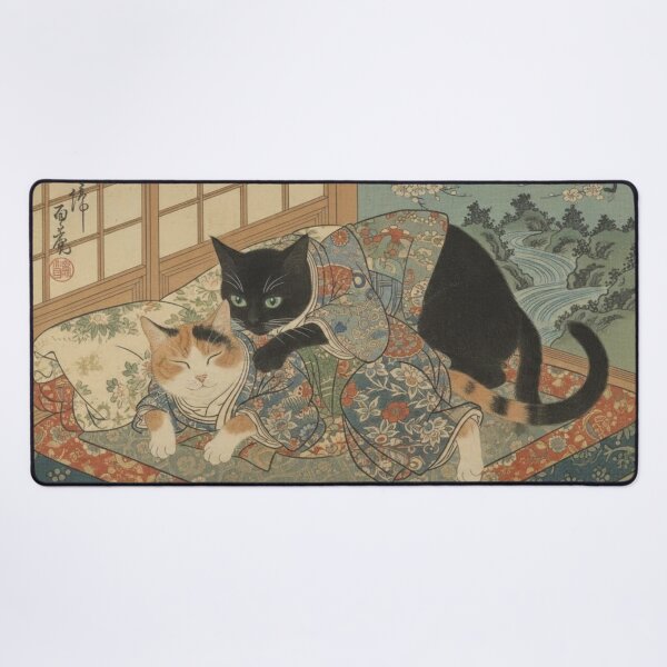 Item preview, Cat Shunga Japanese Style #5 designed and sold by NickWhittleArt.