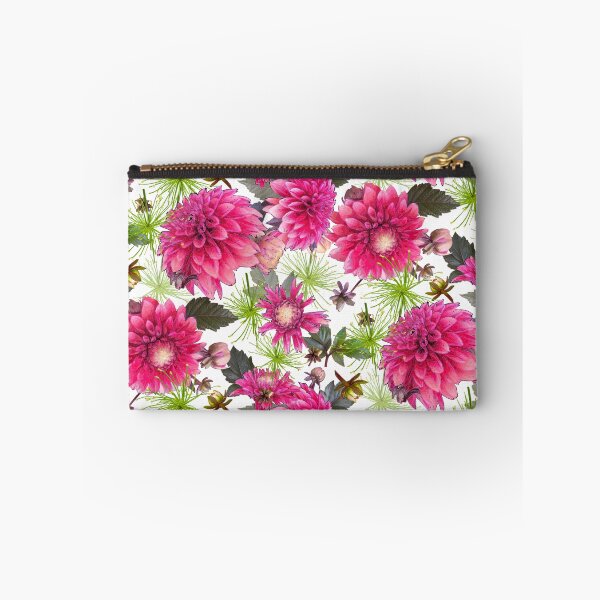 Item preview, Dahlias and Papyrus on White designed and sold by Art in My Loft.
