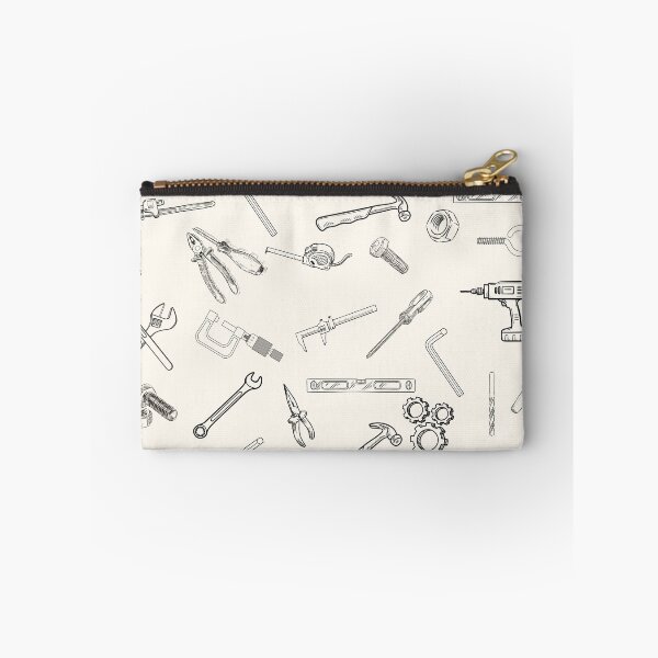 Item preview, Hand Drawn Vintage Mechanic Tools Pattern Sketch Art designed and sold by HBBS DESIGNS.