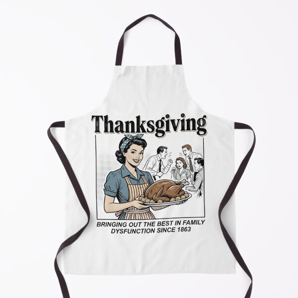Item preview, Thanksgiving Family Dysfunction Vintage 1950s Housewife Sarcastic Holiday Art designed and sold by raedattia.